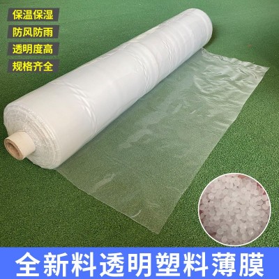 整卷塑料薄膜加厚透明大棚膜工业包装塑料布防雨防水农用保温白膜图2