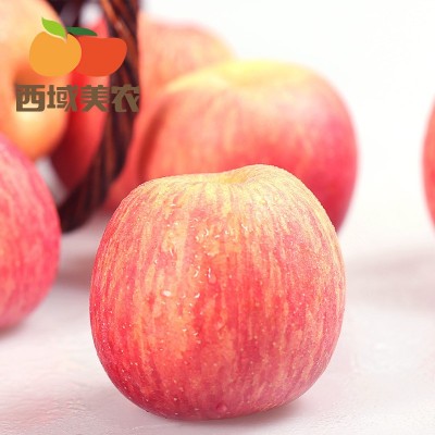 洛川苹果早熟富士苹果3/5斤/10斤 中大果 陕西延安新鲜水果图3