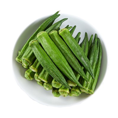 明德脱水黄秋葵脆片 1KG袋装果蔬脆休闲零食批发蔬菜干秋葵干图5