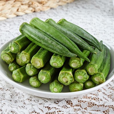 明德脱水黄秋葵脆片 1KG袋装果蔬脆休闲零食批发蔬菜干秋葵干图3