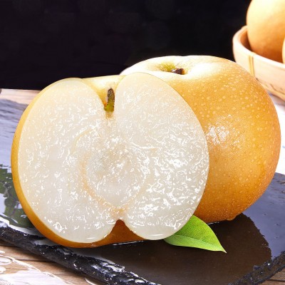 山东正宗秋月梨5斤中秋礼盒冰糖梨精品好果现摘新鲜水果整箱包邮图3