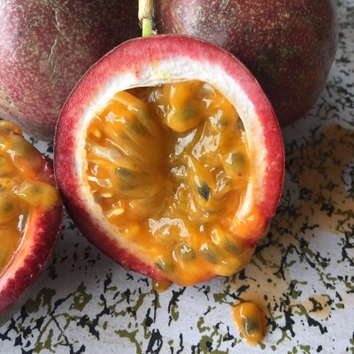 百香果广西新鲜水果紫皮百香果批发原浆汁果肉饱满白香果大果现摘图3