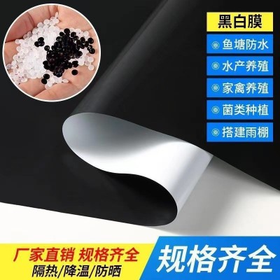 特厚抗老化黑白膜养殖食用菌大棚膜农用青储遮阳防晒隔热膜图3
