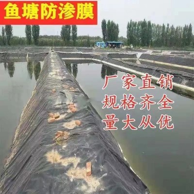 土工膜鱼塘防渗膜鱼池鱼塘膜防水布蓄水膜塑料膜防漏护坡膜批发价图4