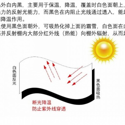 大棚膜生产批发养殖大棚黑白膜隔热膜降温茂新料食用菌棚膜抗老化图3