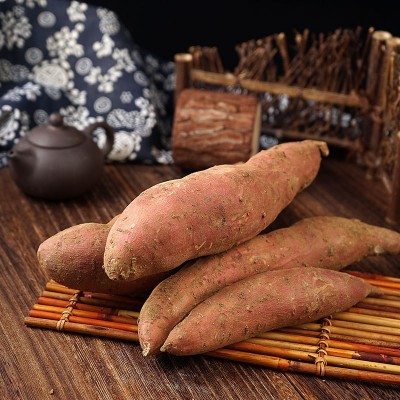 现货批发山东烟台烟薯25号红薯新鲜香甜沙地蜜薯烤地瓜5斤装流油图2
