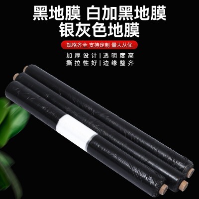 货源供应黑地膜白加黑地膜银灰色地膜 双色地膜除草保温保水膜图2