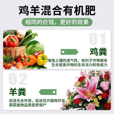 鸡粪羊粪混合发酵有机肥蔬菜花卉盆栽园林花卉改良土壤底肥图4