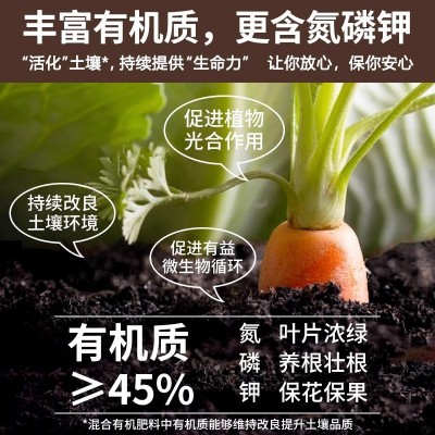 鸡粪羊粪混合发酵有机肥蔬菜花卉盆栽园林花卉改良土壤底肥图3