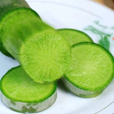 山东潍坊青萝卜 正宗潍县萝卜 新鲜甜脆生食现挖现发翠绿水果萝卜图2