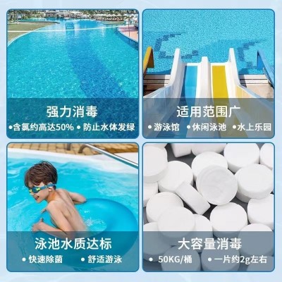 三氯含氯消毒剂 杀菌灭藻剂泳池专用 净水消毒 水消毒图3