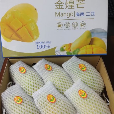 果园直发海南三亚金煌芒芒果果新鲜特产水果精品礼盒装8 10斤特大图2