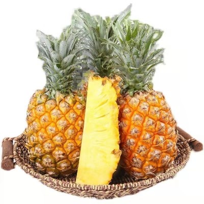 正宗海南金钻凤梨10斤整箱一件代发新鲜菠萝批发现摘水果手撕凤梨图5