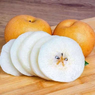 山东秋月梨新鲜脆甜薄皮超甜大果梨子水果带箱3斤礼盒装图2