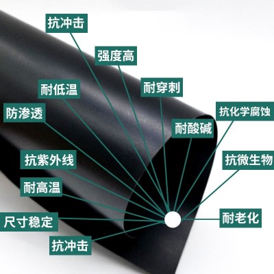 直销无滴保温抗老化大棚塑料薄膜黑白大棚膜地膜PO膜防渗膜塑料布图2