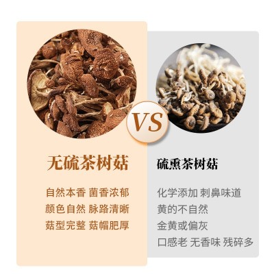 新货茶树菇150g黑面黄山特产茶薪菇安徽州山珍干香菇南北干货图4