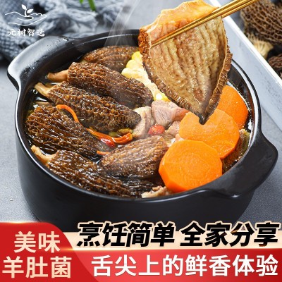 批发云南羊肚菌干货菌菇汤包产地头茬新鲜食用土特产菌菇类煲汤料图4