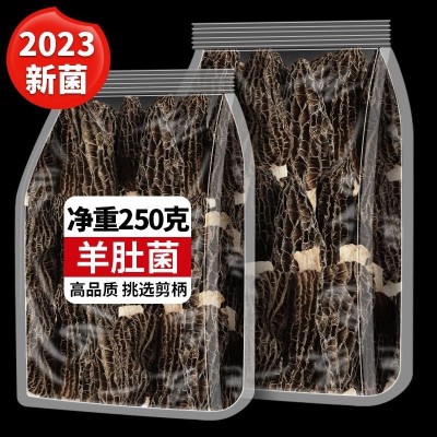 云南羊肚菌干货煲汤食材食用菌菇牛肚菌新鲜大个头肉厚高原香蘑菇图1