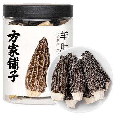 方家铺子福建发货羊肚菌50g罐装山珍菌菇干货煲汤火锅食材图4