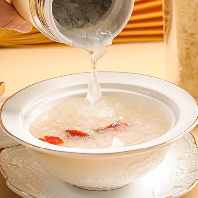 本草银耳批发厂家批发代发糯耳丑耳干货即食银耳礼盒瓶装本草银耳图5