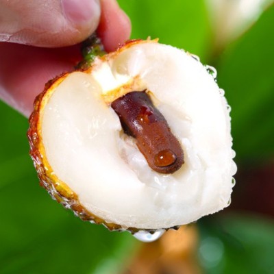 灵山妃子笑荔枝新鲜水果当季现摘整箱老树纯甜核小空运顺丰孕妇图2