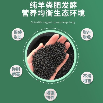 内蒙古纯羊粪发酵有机肥颗粒种花种菜种果树专用肥料图5