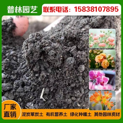 厂家批发园林绿化种植土轻质腐殖营养土有机泥炭草炭土20公斤/袋图2