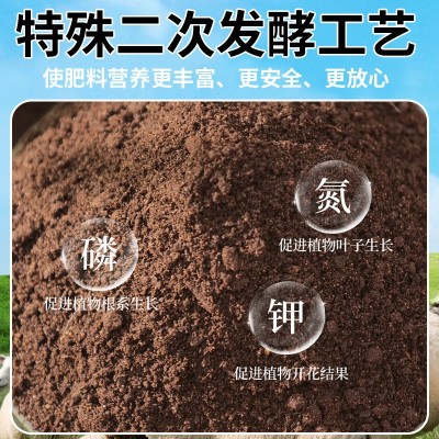 二次发酵有机羊粪肥料蔬菜果树生物菌肥通用家用农家肥花肥图2
