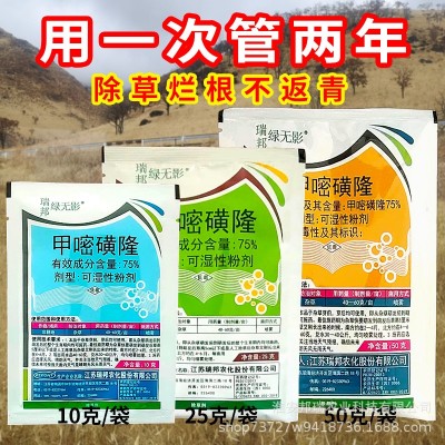 75%甲嘧磺隆除草烂根剂一扫光杂草灌木芦苇荒地公路铁路 用除草剂图5
