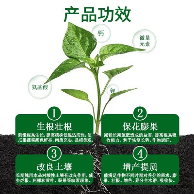矿源黄腐酸钾高钙钾增产增收壮根膨果果树蔬菜有机水溶肥图3
