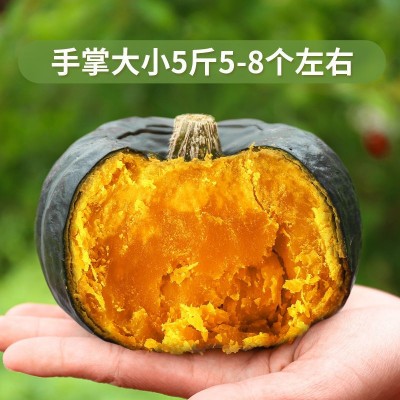 正宗贝贝南瓜正宗真板栗小南瓜宝宝辅食爆粉糯山东老南瓜礼盒批发图2