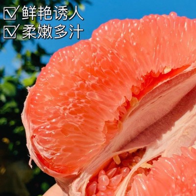 【平和琯溪蜜柚 三红蜜柚】老树柚子果大皮薄9斤彩箱新鲜水果代发图2