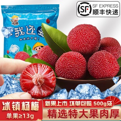 闽臻原味冰杨梅1斤小时候童年零食开袋即食包装冰冻冰镇商用批发图3