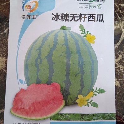 冰糖无籽西瓜种子薄皮麒麟王西瓜种子南方小四季春夏季蔬菜种子图3