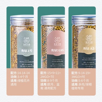 进口园艺四季通用奥绿缓释肥颗粒月季多肉植物肥料家用微量元素图2