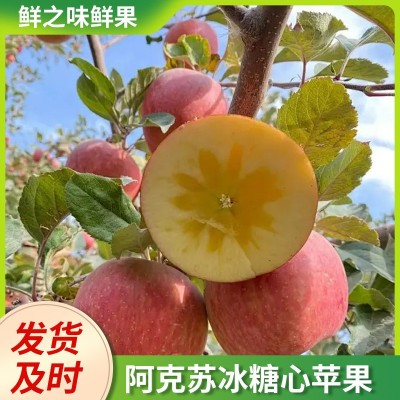 新疆阿克苏冰糖心苹果 新鲜水果冰糖心 整箱发货 家庭装 精品大果图4