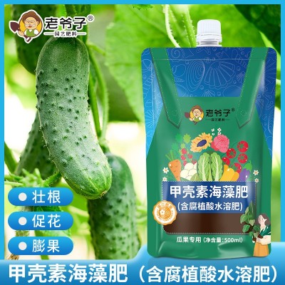 老爷子甲壳素海藻肥瓜果专用营养液植液肥有机肥料水溶肥蓝莓青瓜图2