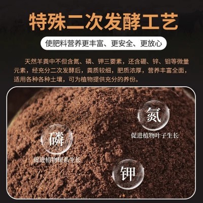羊粪发酵有机肥蔬菜专用羊粪肥通用种菜农家肥料羊粪腐熟鸡粪肥图3