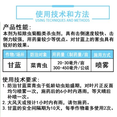 2.5%高效氯氰氟菊酯菊脂菊酯农药甘蓝菜青虫杀虫剂立锐图5